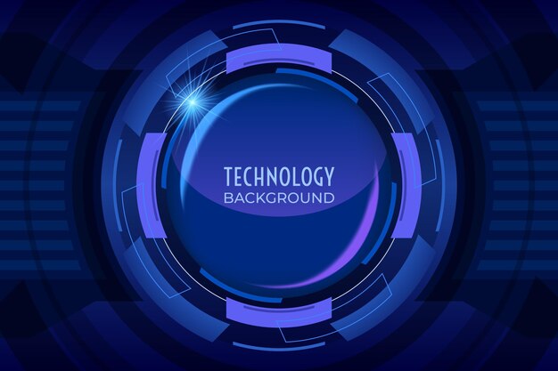 Gradient technology futuristic background