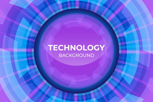 Gradient technology futuristic background