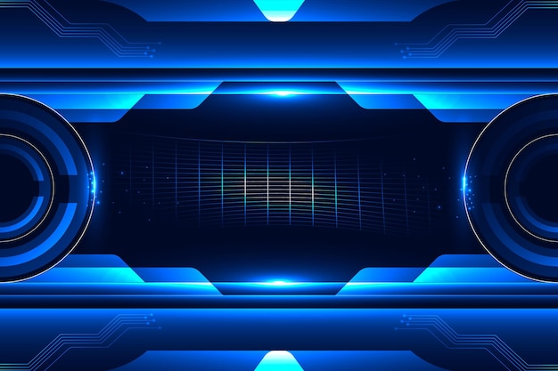 Gradient technology and futuristic background