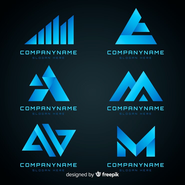 Free Vector gradient technology logo template collection