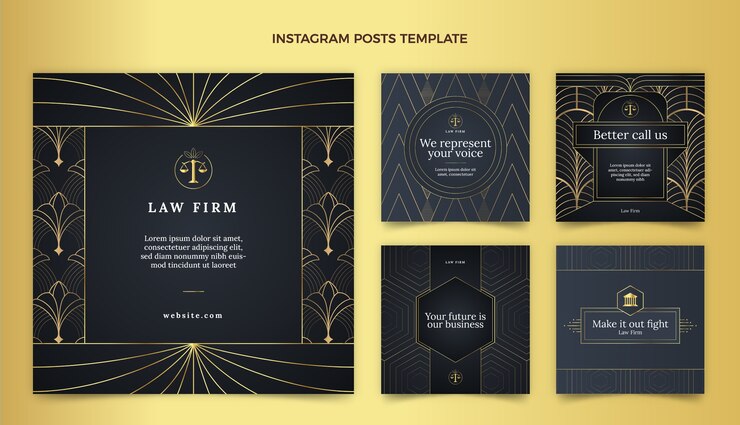 無料Vector グラデーションテクスチャ法律事務所instagramの投稿