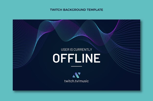 Gradient texture music festival twitch background