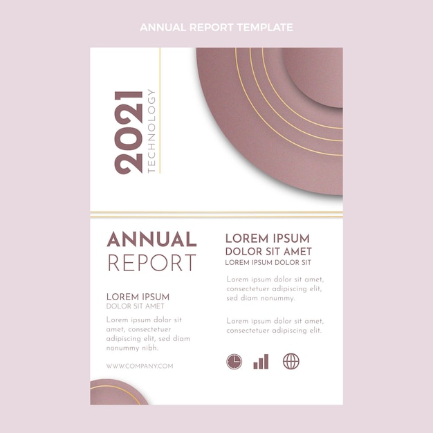 Vettore gratuito rapporto annuale sulla tecnologia delle texture sfumate
