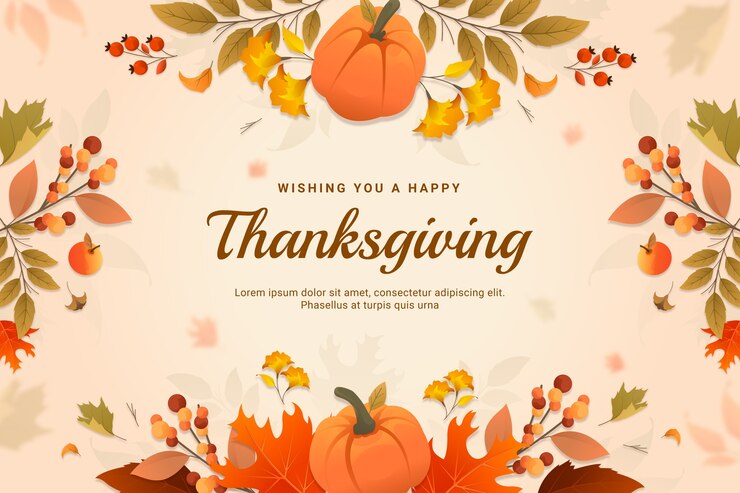 Free Vector gradient thanksgiving background