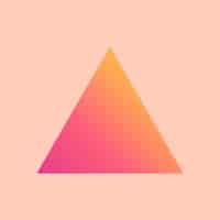 Free vector gradient triangle geometric shape vector