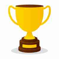 Free vector gradient trophy 2