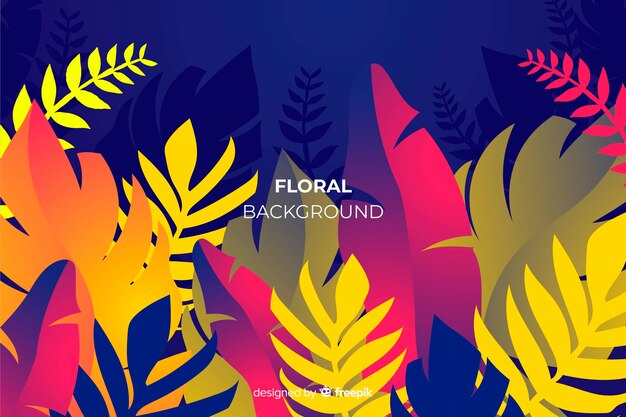 Gradient tropical background