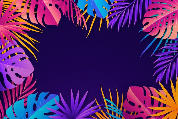 Gradient tropical background