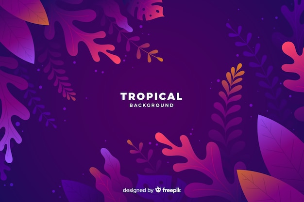 Gradient tropical background
