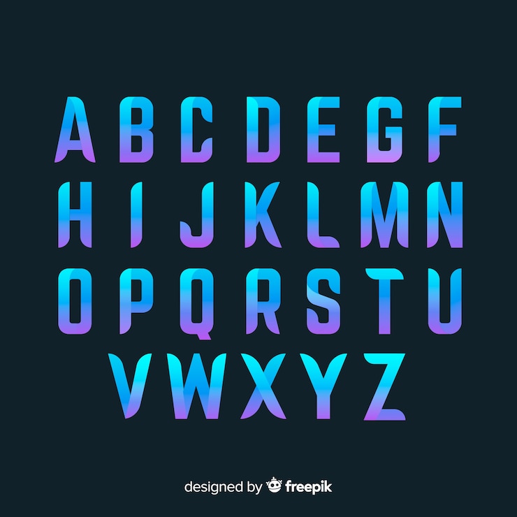 Free Vector gradient typography template