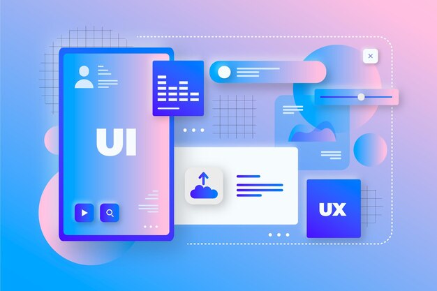 Gradient ui/ux background