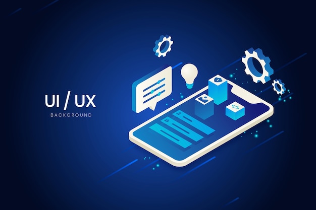 무료 벡터 그라데이션 ui/ux 배경