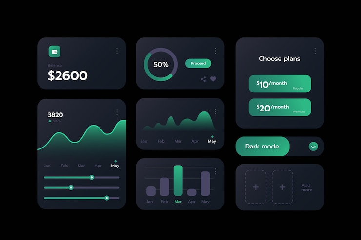 Free Vector gradient ui/ux elements