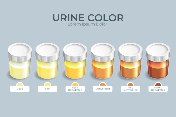 Free Vector gradient urine color infographic