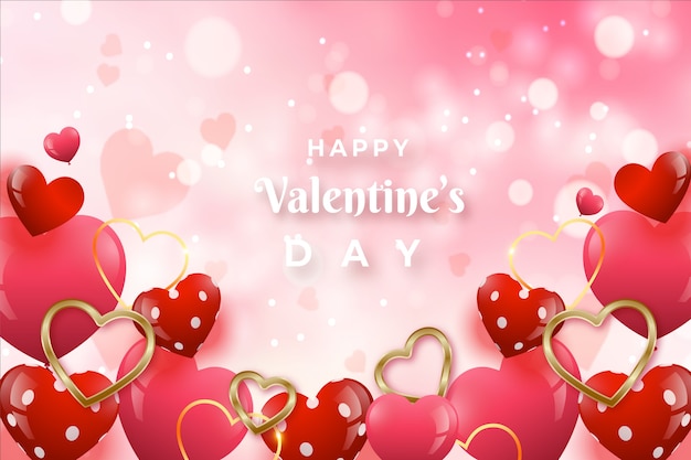 Free vector gradient valentine's day background