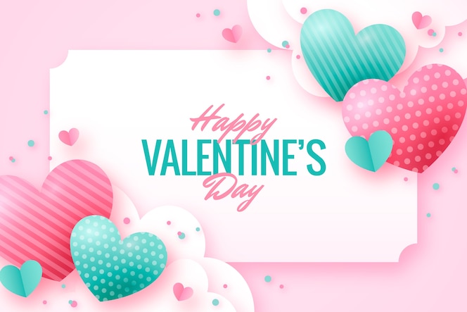 Gradient valentine's day background