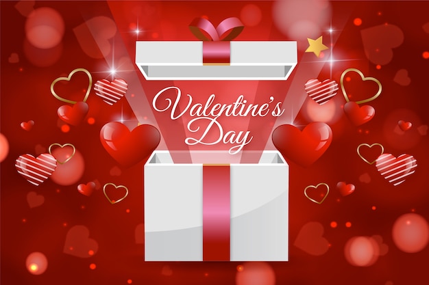 Free vector gradient valentine's day giveaway illustration