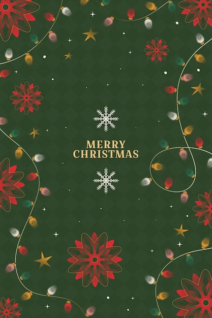 Gradient vertical wallpaper for christmas season celebration