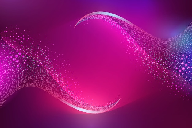 Free vector gradient violet glowing particles background