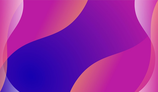 Бесплатное векторное изображение Градиент волны фиолетовый фон дизайн абстрактный современный