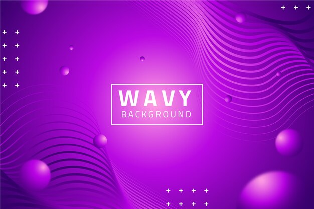 Gradient wavy background