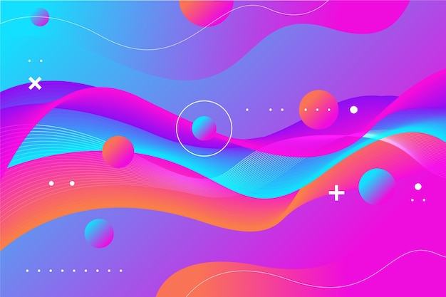 Gradient wavy background