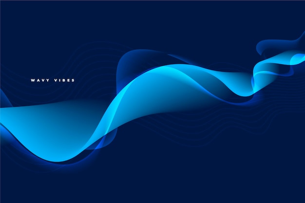 Gradient wavy background