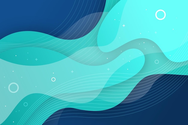 Free vector gradient wavy background