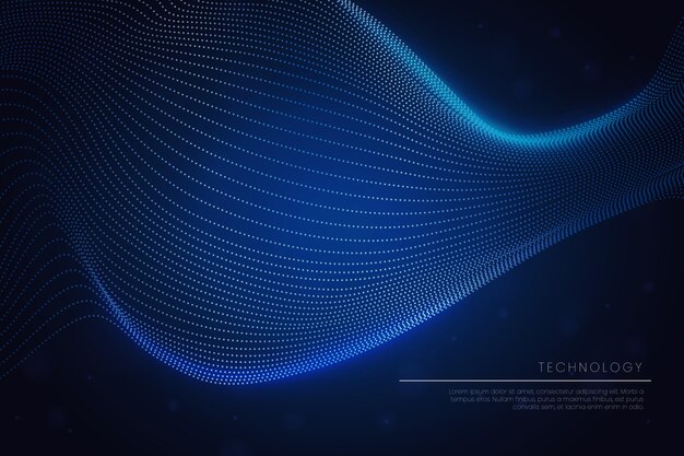 Gradient wavy lines background