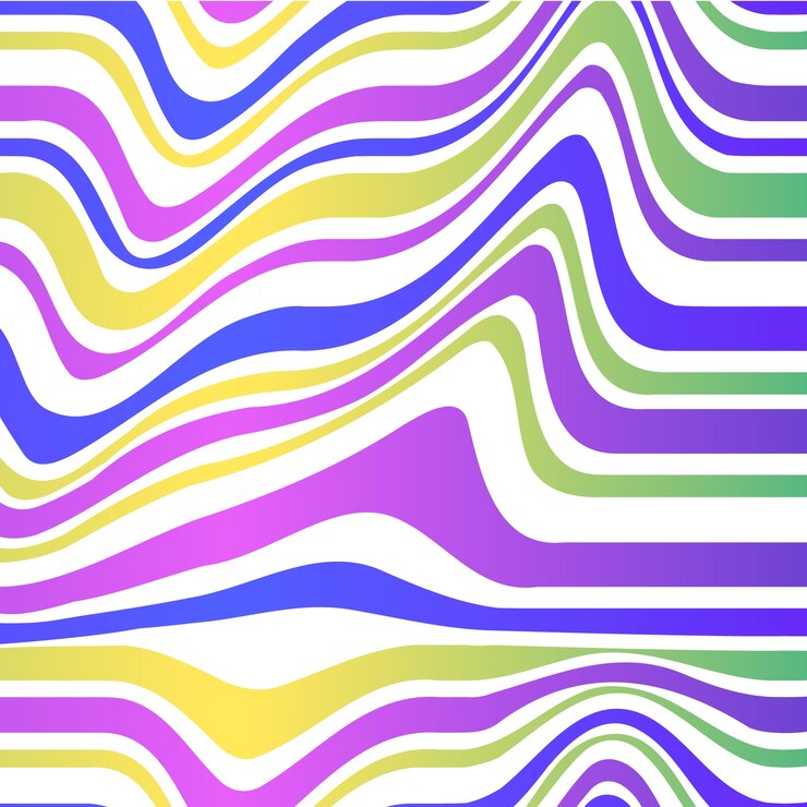 Free Vector gradient wavy pattern design
