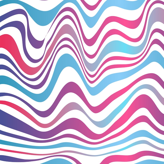 Gradient wavy pattern design