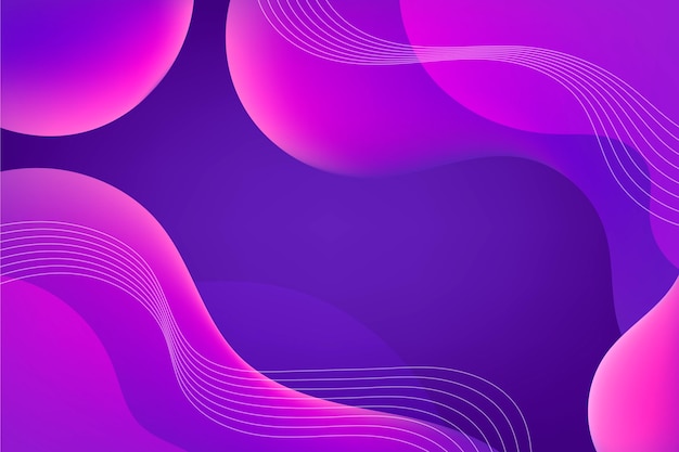 Free vector gradient wavy purple background