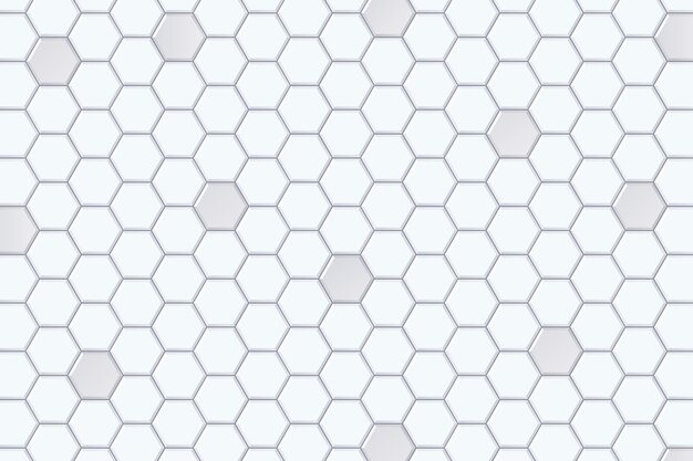 Градиент белый фон с шестиугольниками