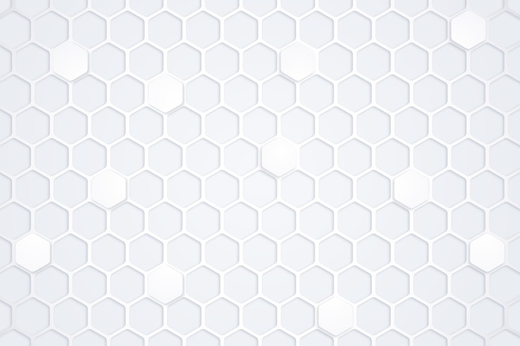 Free Vector gradient white hexagons background