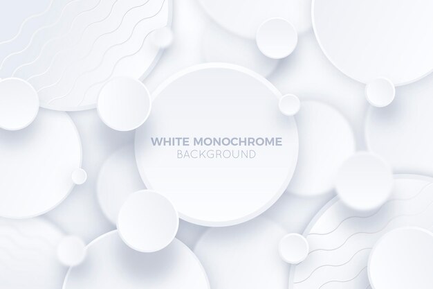 Gradient white monochrome background