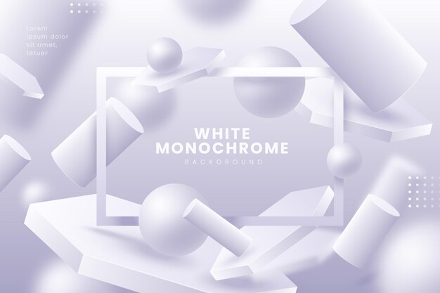 Gradient white monochrome background