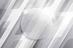 Бесплатное векторное изображение Градиент белый монохромный фон