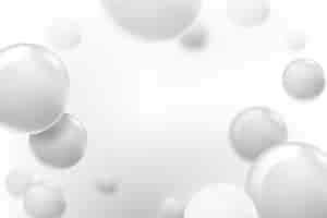 Бесплатное векторное изображение Градиент белый монохромный фон