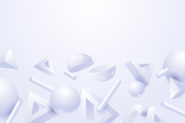 Free vector gradient white monochrome background