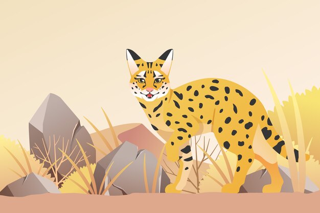 Free vector gradient wildlife background