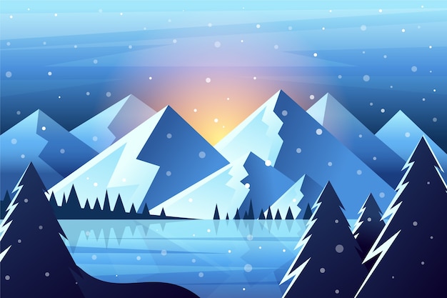 Gradient winter solstice background