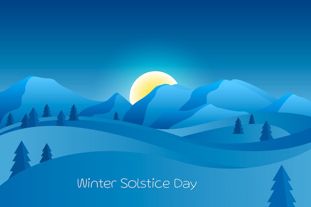 Gradient winter solstice background