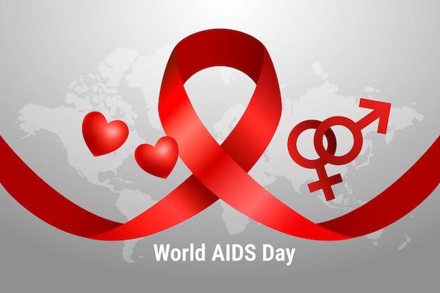 Фон Всемирного дня борьбы со СПИДом