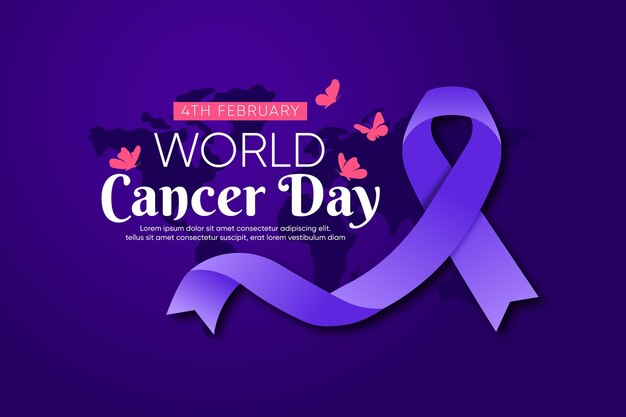 Gradient world cancer day