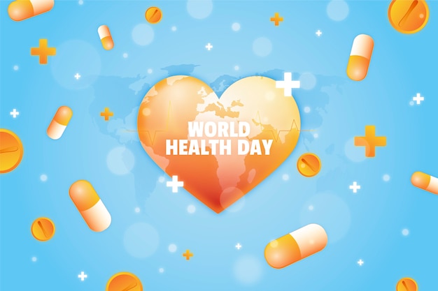 Gradient world health day background