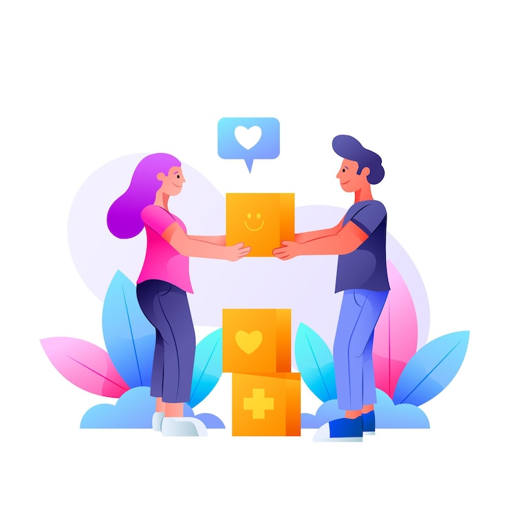免費 Vector 世界人道日插圖