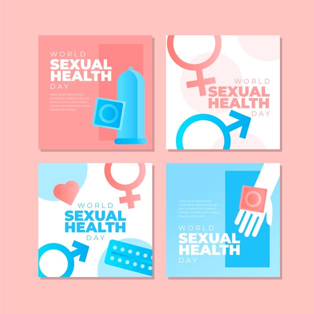그라디언트 세계 성 건강의 날 인스타그램 게시물 모음
