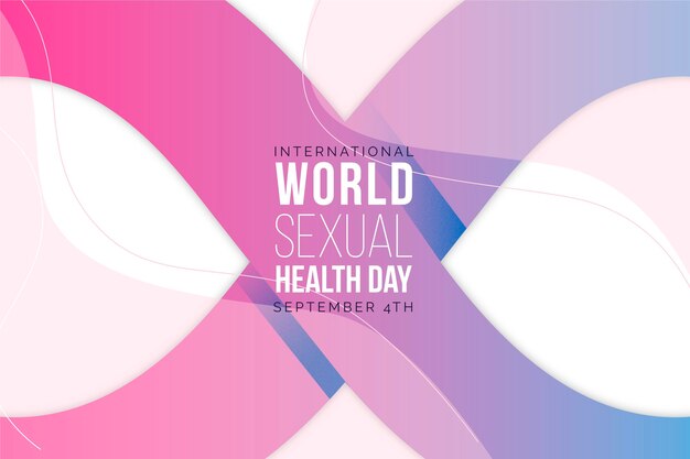 グラデーションの世界の性の健康の日