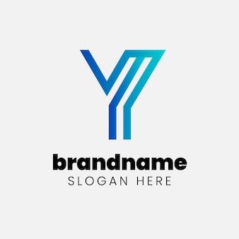 Gradient Y Logo Design Template