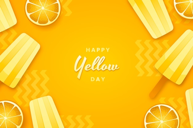 Gradient yellow day background